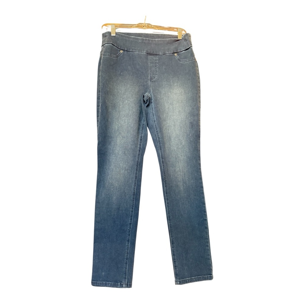 Perfect Stretch Chicos Womens Size 0 Jeans Pull On Jeans Back Pockets